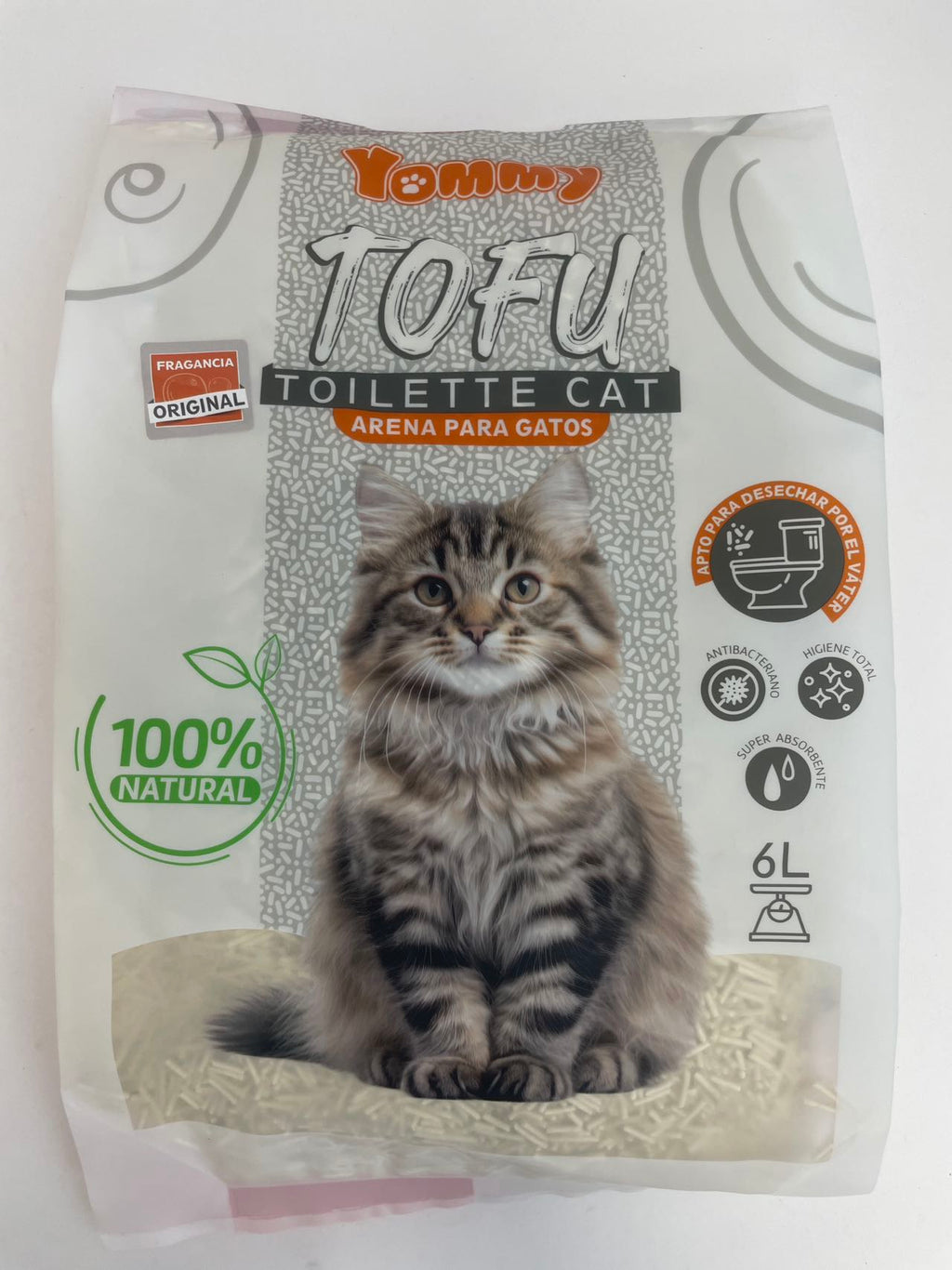 Arena de Tofu para Gatos 6L
