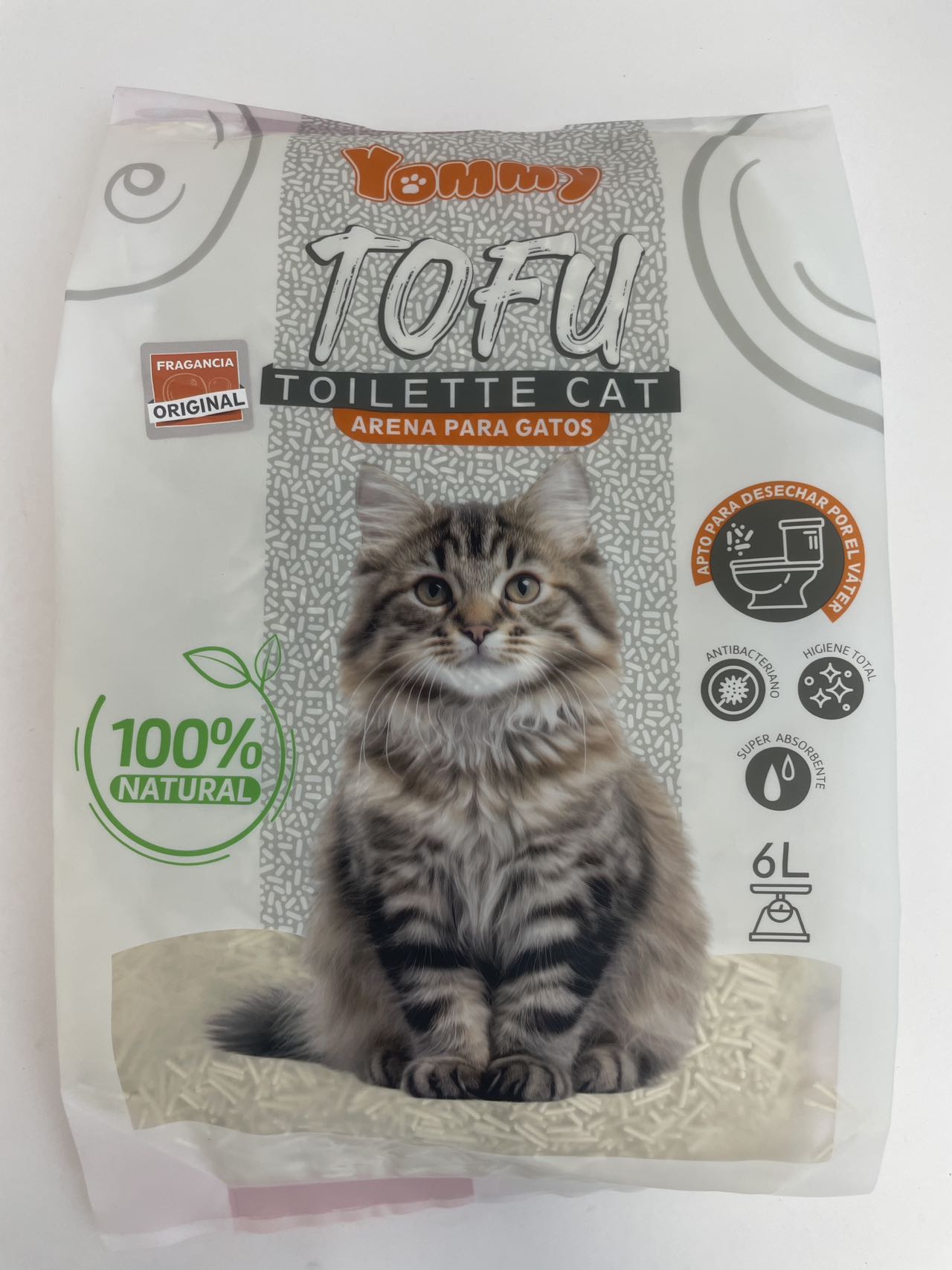 Arena de Tofu para Gatos 6L
