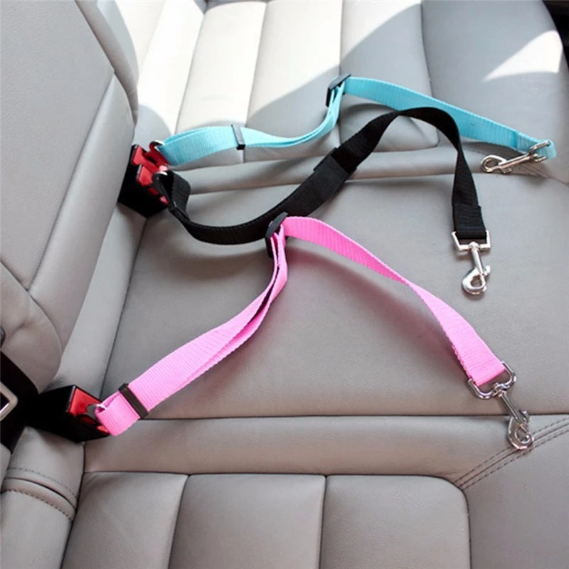 Cinturón de Seguridad Ajustable para Mascotas Perros y Gatos