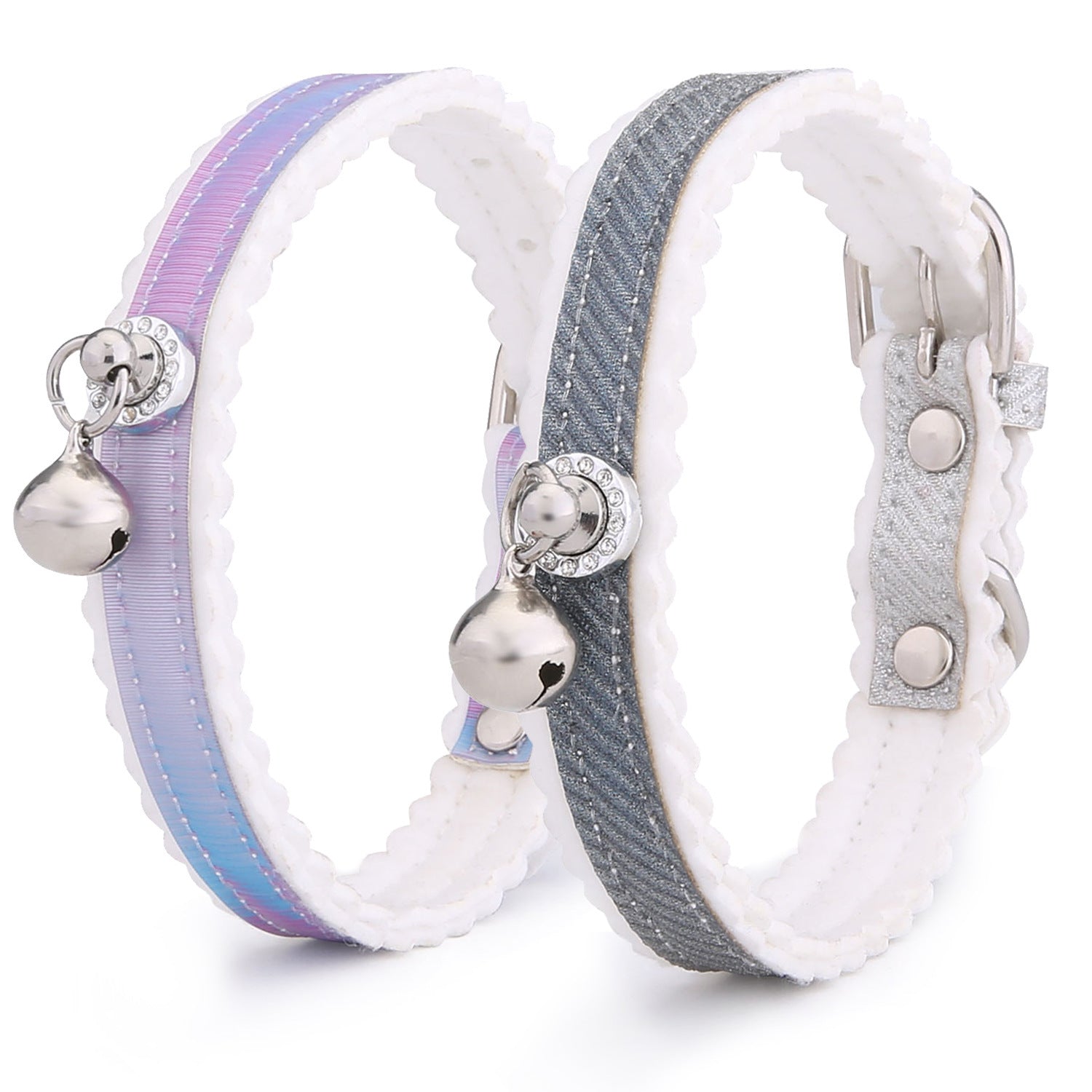 Collar con Cascabel para Gatos y Perros – Colores Degradados y Diseño Moderno