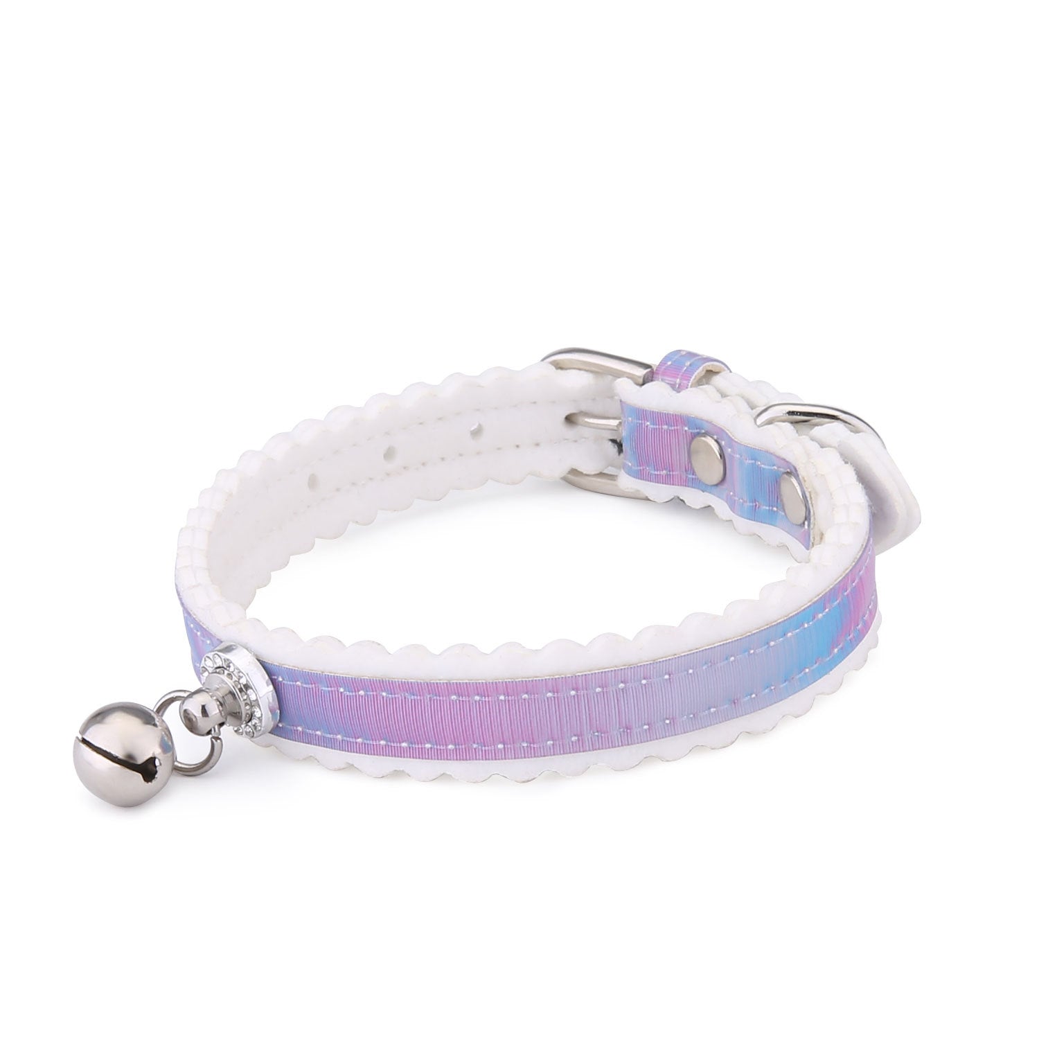 Collar con Cascabel para Gatos y Perros – Colores Degradados y Diseño Moderno