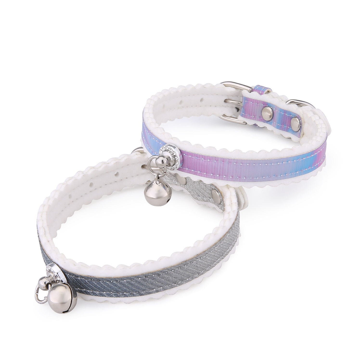 Collar con Cascabel para Gatos y Perros – Colores Degradados y Diseño Moderno