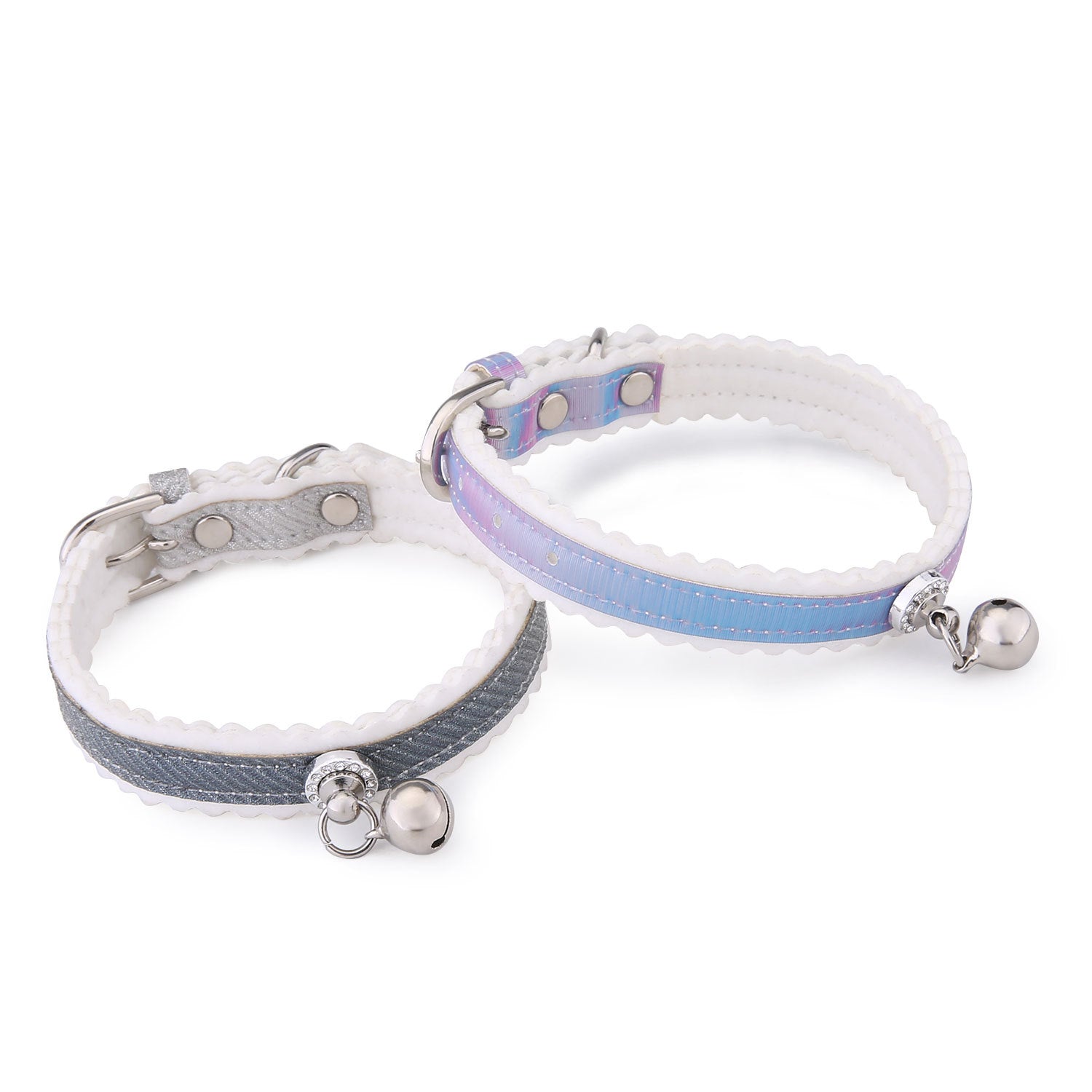Collar con Cascabel para Gatos y Perros – Colores Degradados y Diseño Moderno
