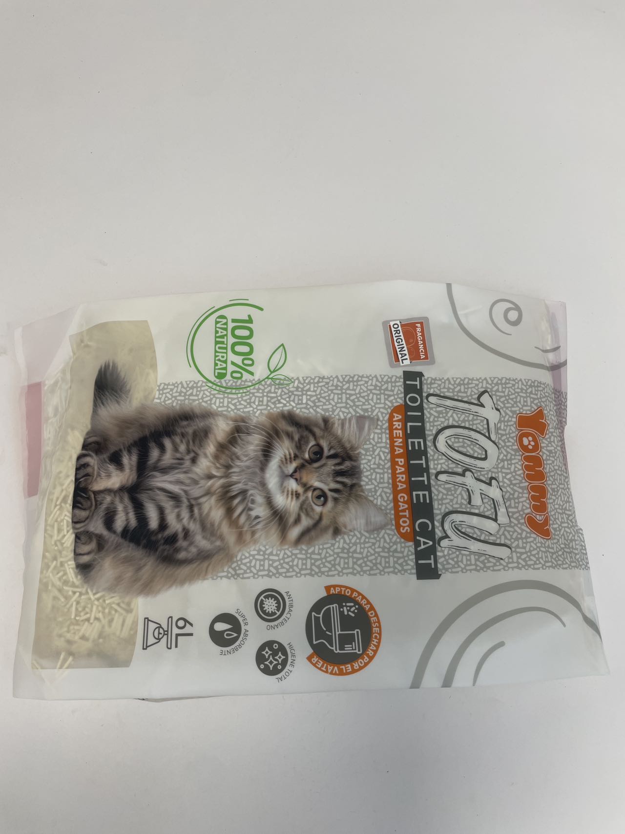 Arena de Tofu para Gatos 6L