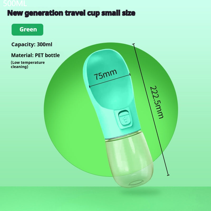 Botella Bebedero Portátil para Perros – Cuenco de Agua y Comida para Viajes al Aire Libre