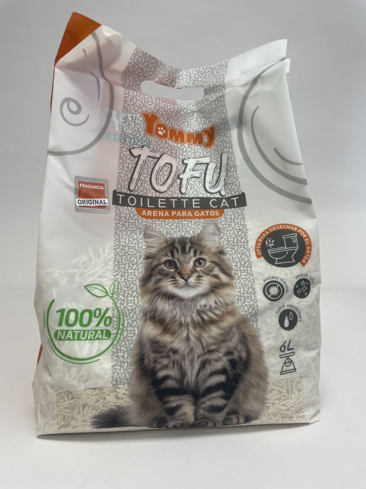 Arena de Tofu para Gatos 6L