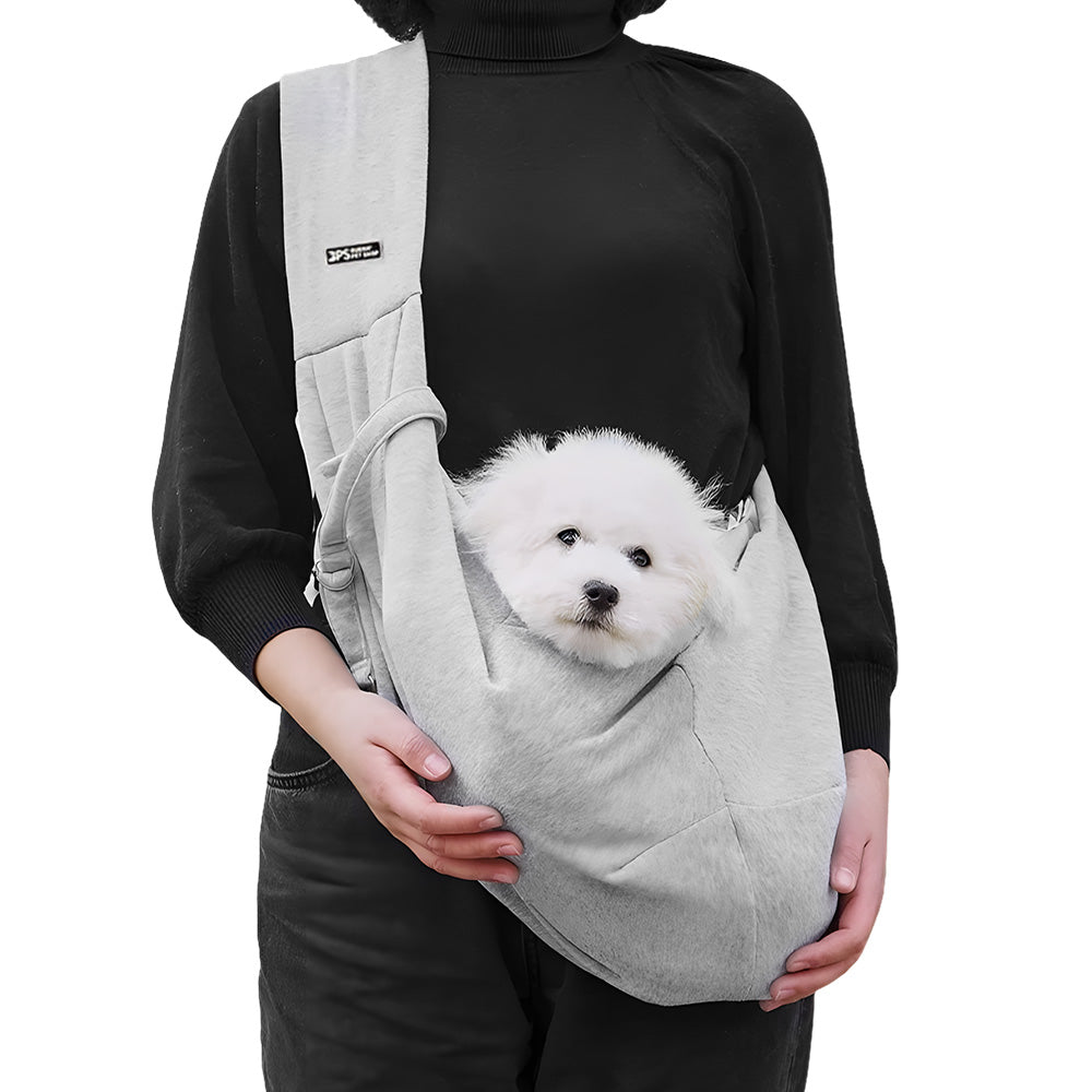 Bolsa Bandolera de Algodón Cómoda para Mascotas – Bolso de Hombro para Viajes al Aire Libre, Portátil para Gatos y Cachorros