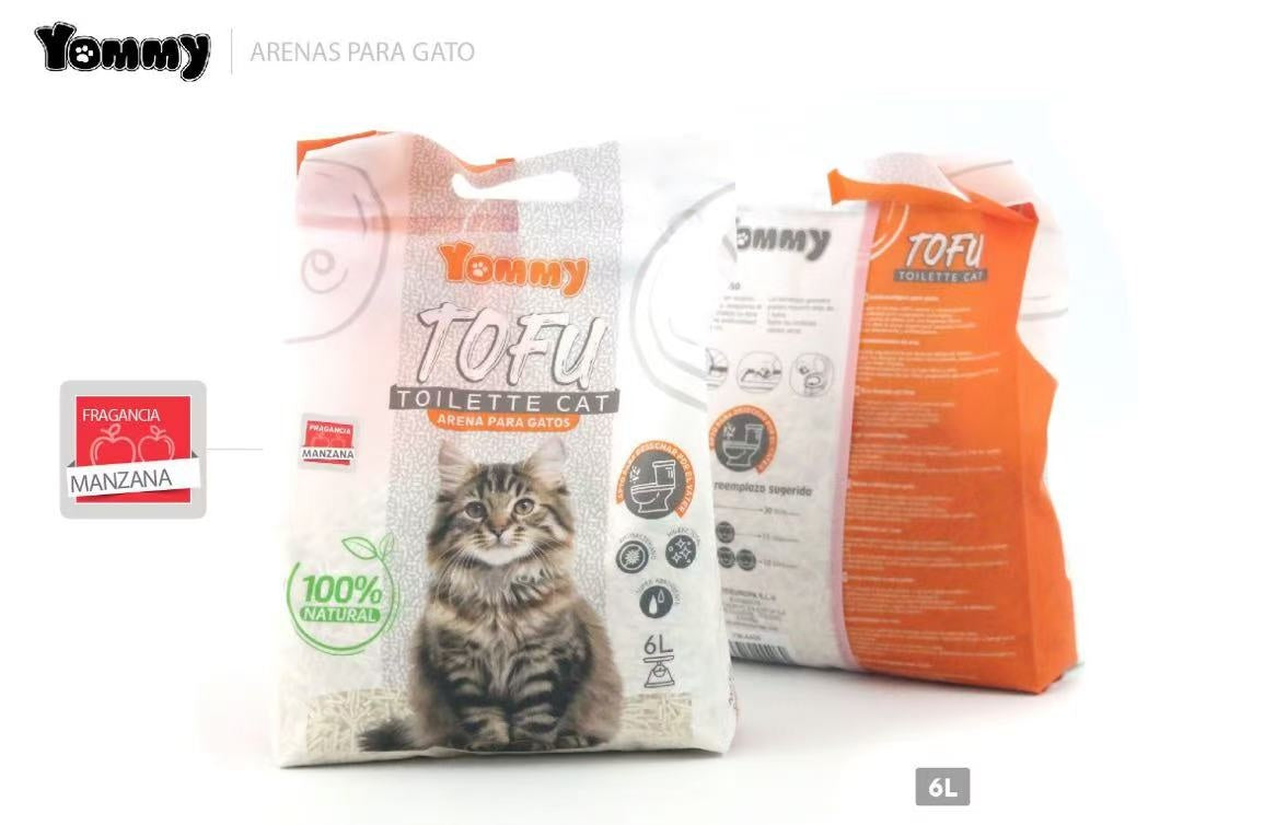 Arena de Tofu para Gatos 6L