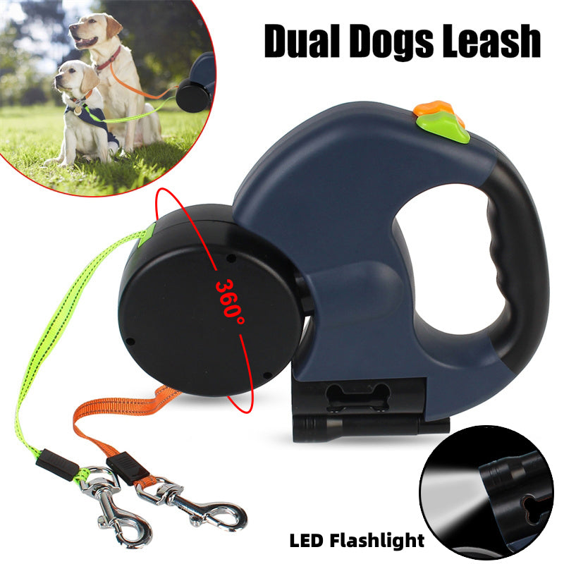 Correa retractil reflectante 360° para perros pequenos