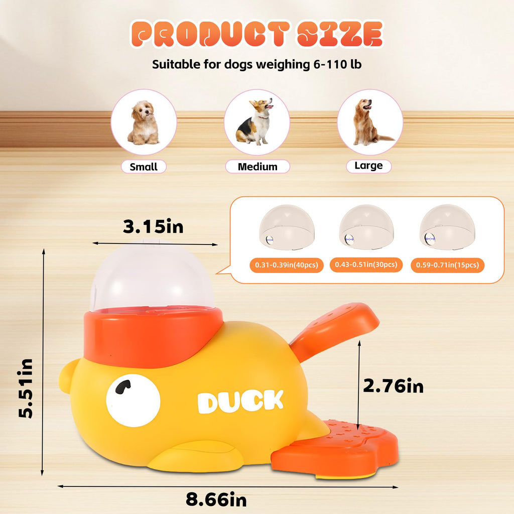 Comedero puzzle interactivo diseno pato para perros
