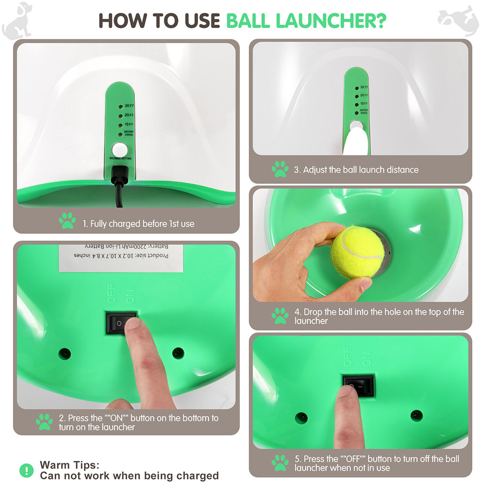 Lanzador Automático de Pelotas para Perros