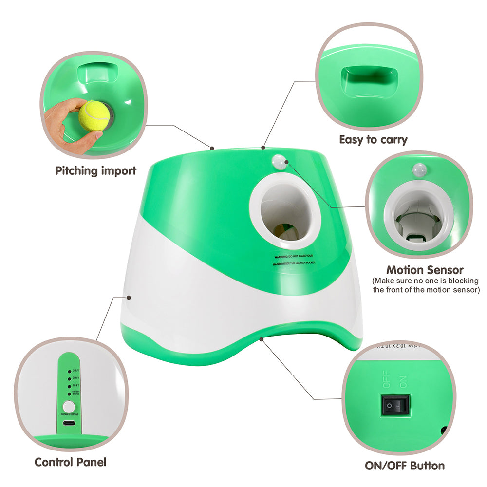 Lanzador Automático de Pelotas para Perros