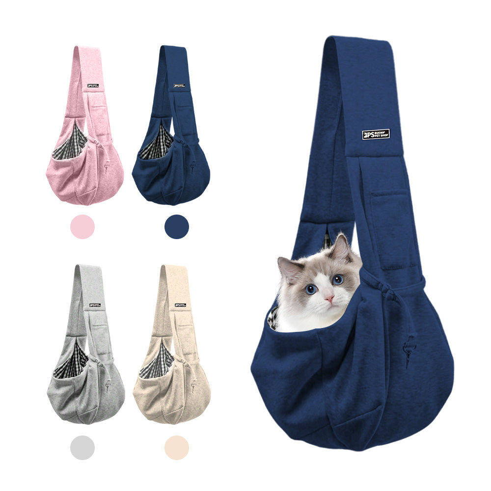 Bolsa Bandolera de Algodón Cómoda para Mascotas – Bolso de Hombro para Viajes al Aire Libre, Portátil para Gatos y Cachorros